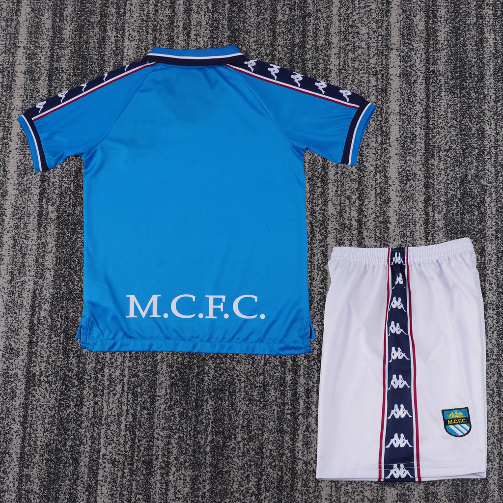 Manchester City - Home - 1997/98 - Kids - Retro
