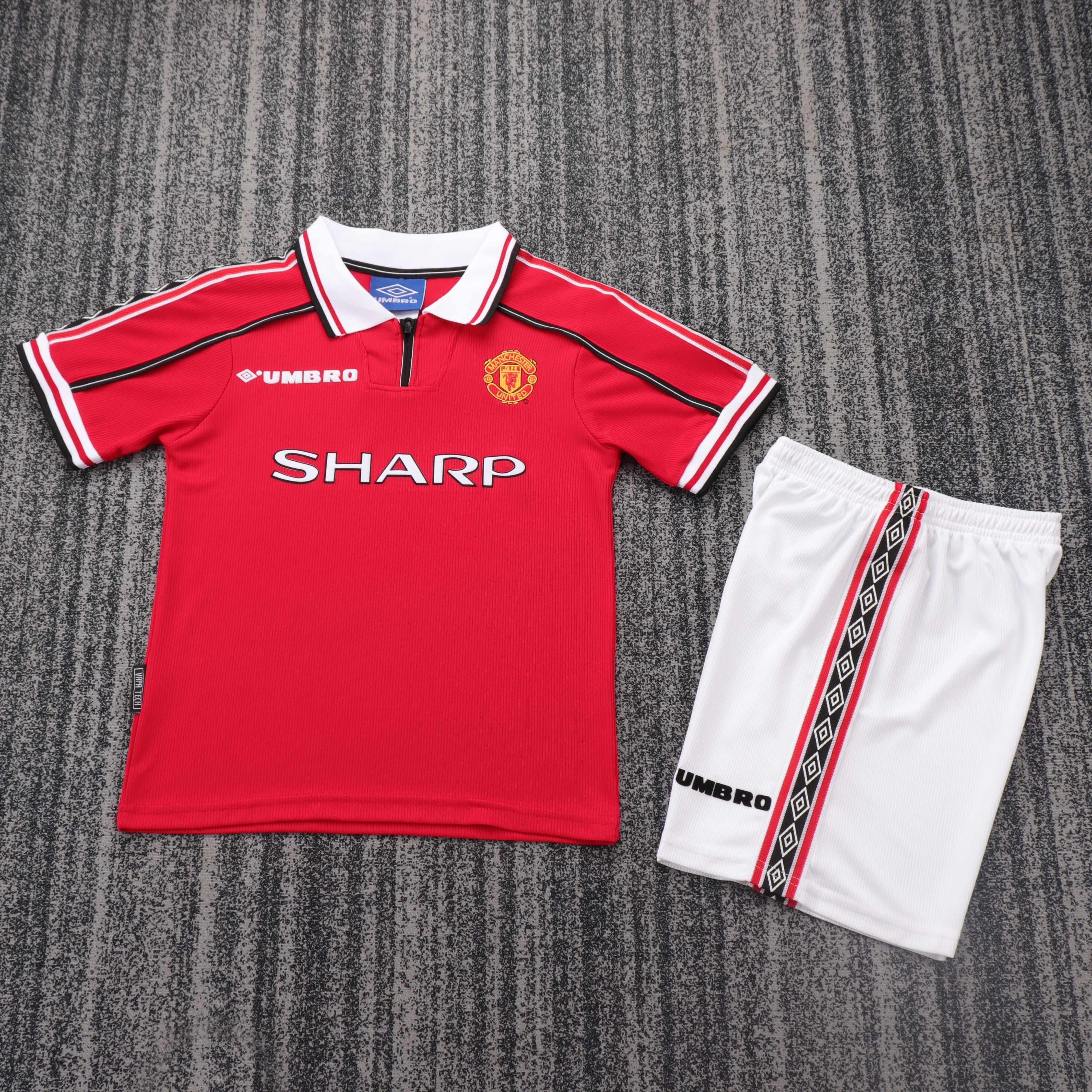 Manchester United - Home - 1998/99 - Kids - Retro