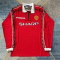 Manchester United - Domicile - 1998/99 - Rétro - Manches longues - Adulte