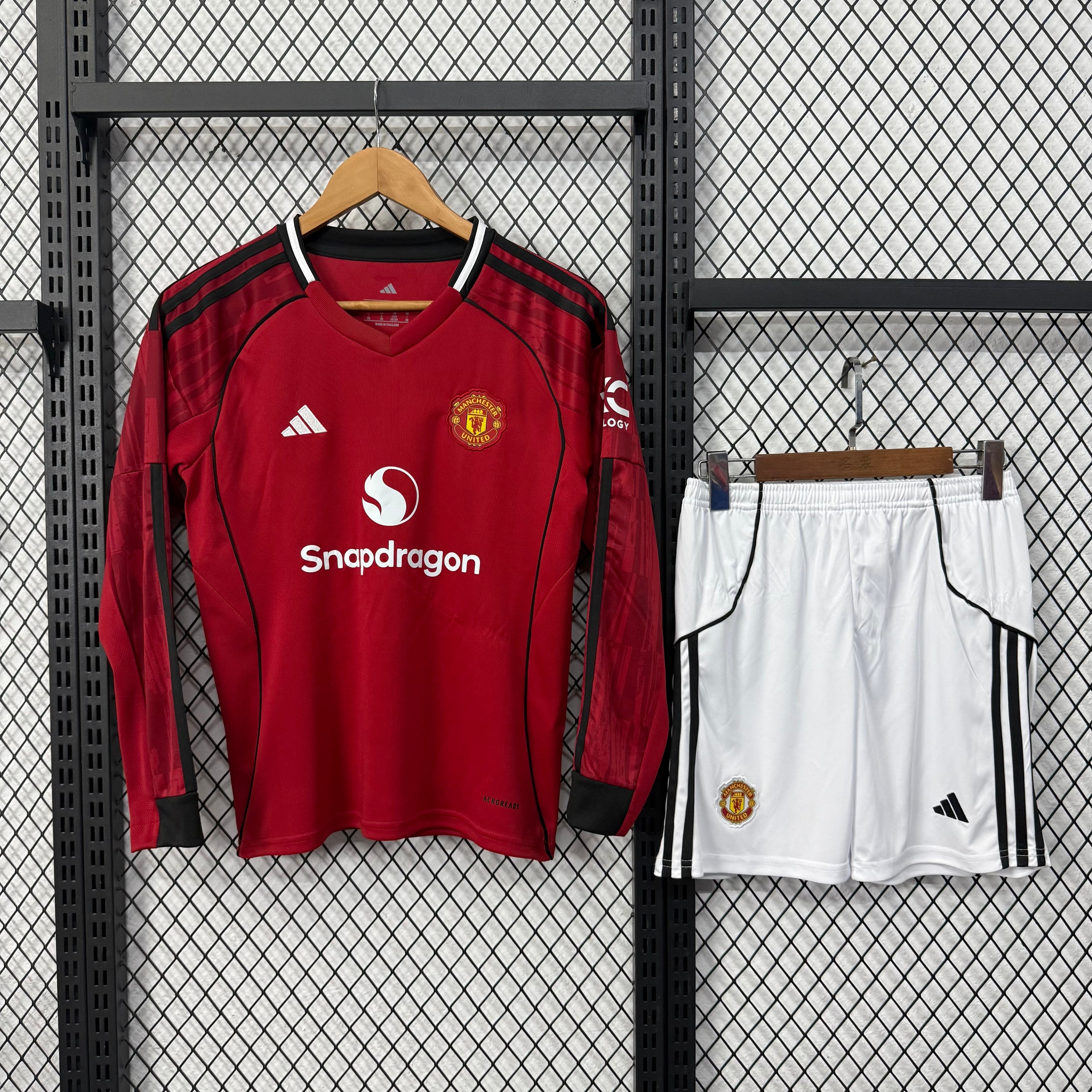 Manchester United - Home - LS - 25/26 - Kids