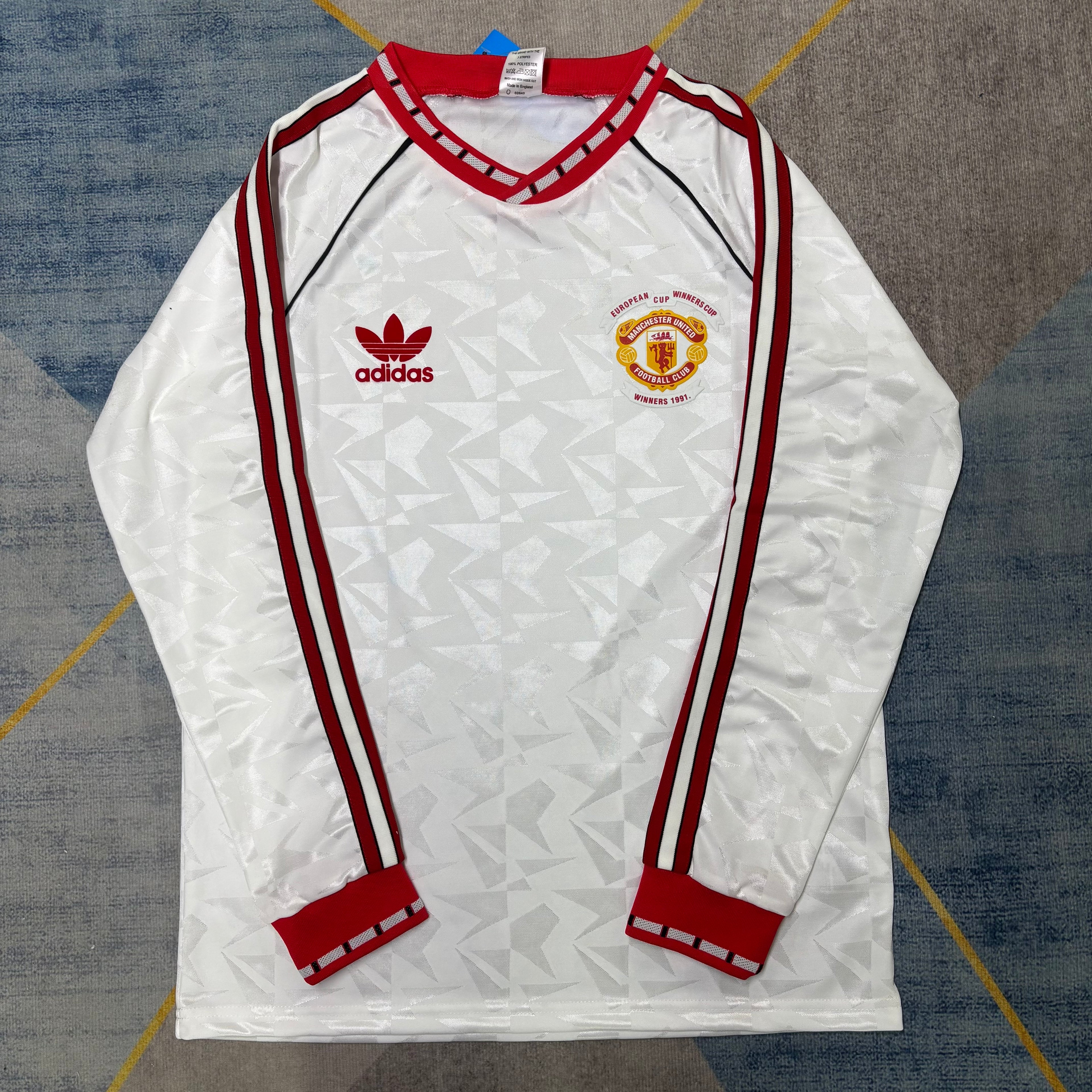 Manchester United - Visitante - 1991 - Retro - Manga Larga - Adultos