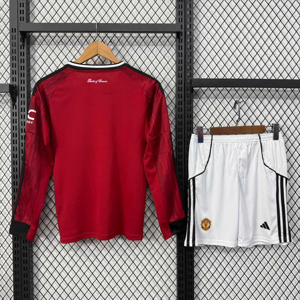 Manchester United - Home - LS - 25/26 - Kids