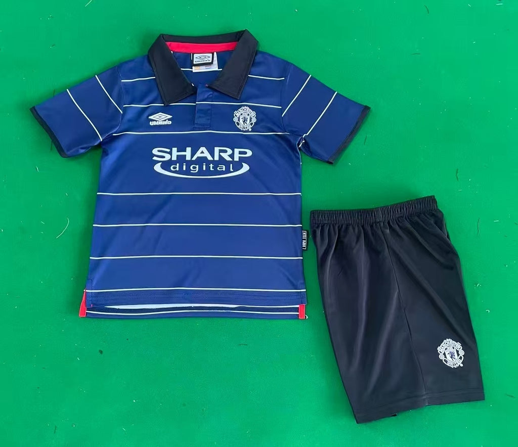 Manchester United - Away - 1999/00 - Kids - Retro