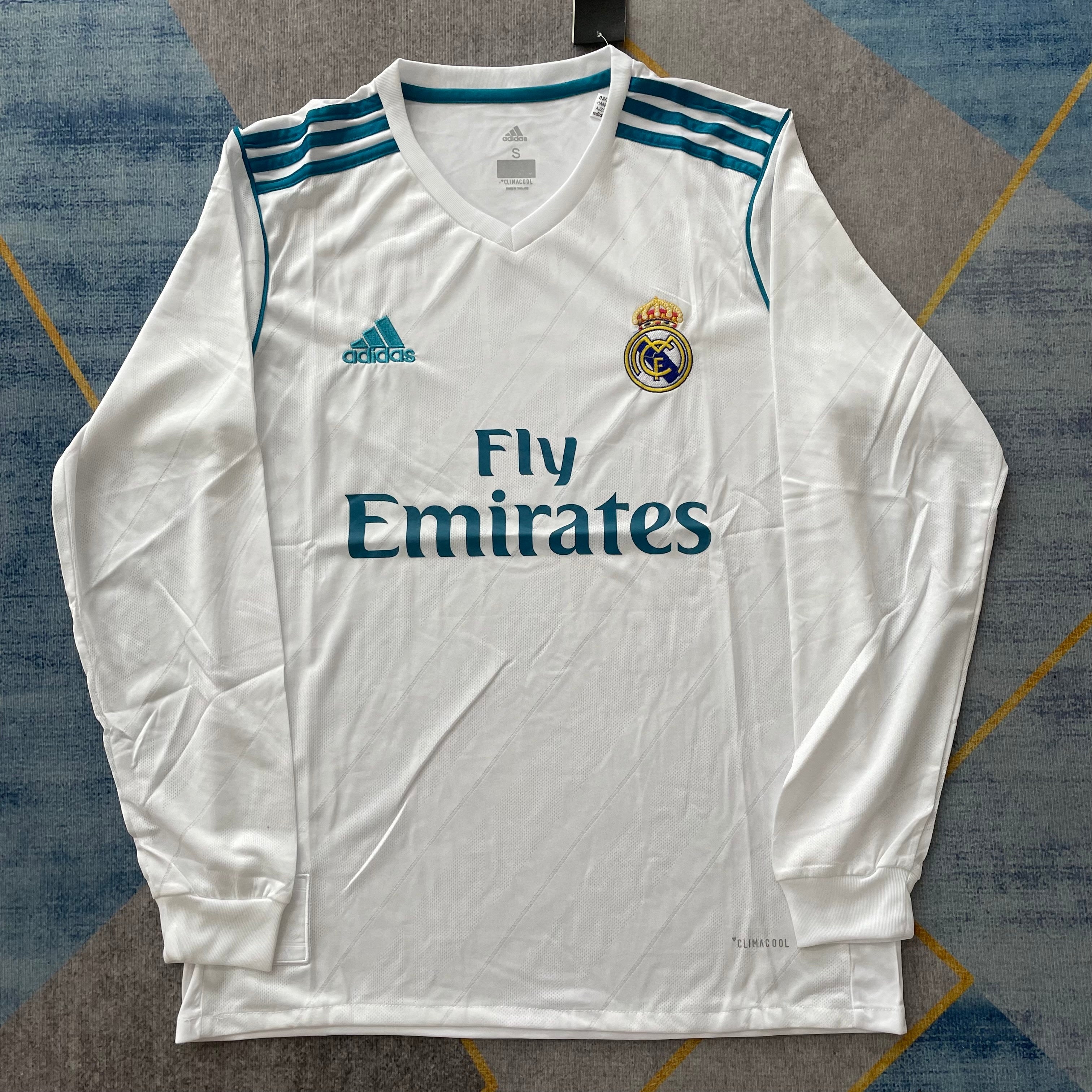 Real Madrid - Domicile - 2017/18 - Rétro - Manches Longues - Adulte