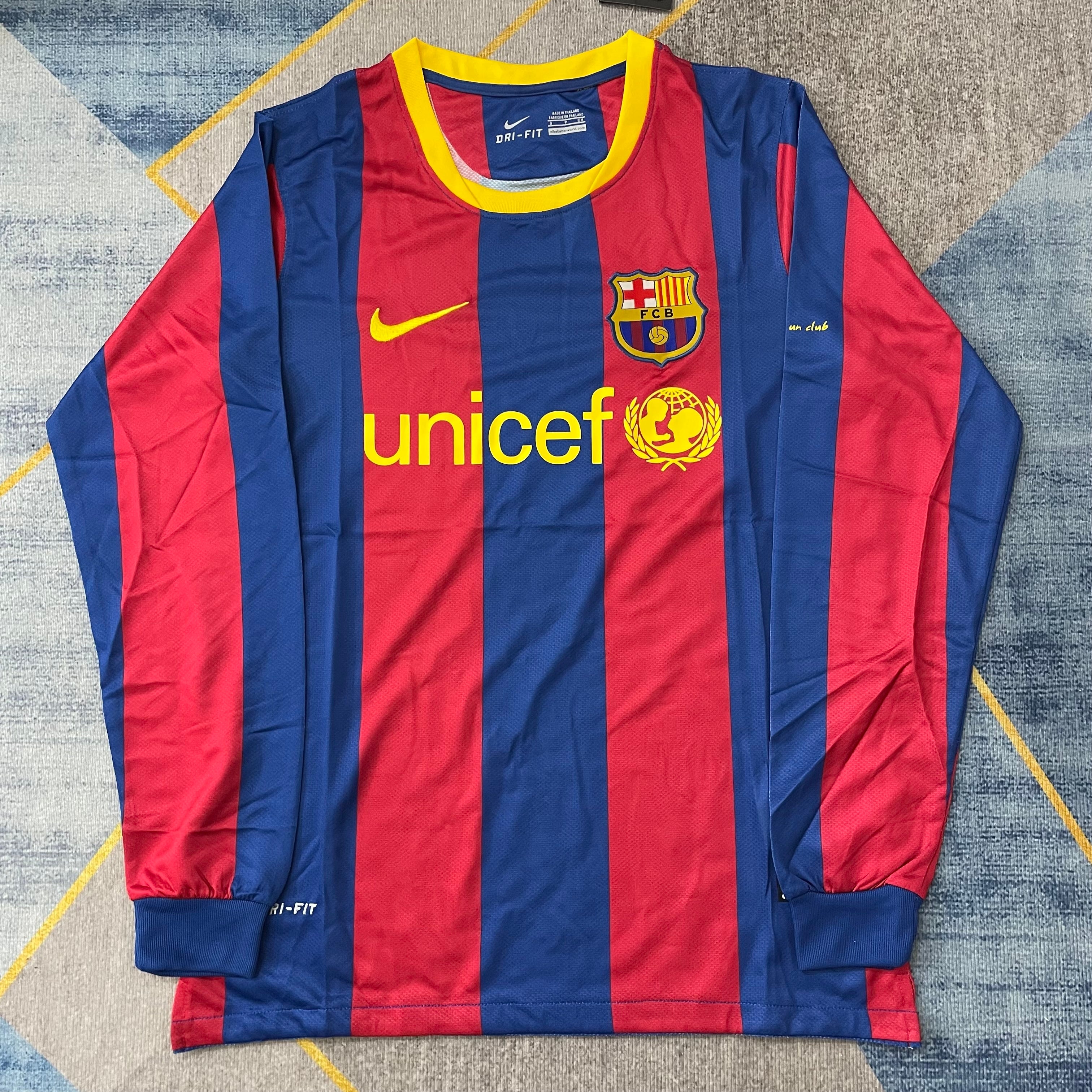 Barcelona - Home - 2010/11 - Retro - LS - Adults