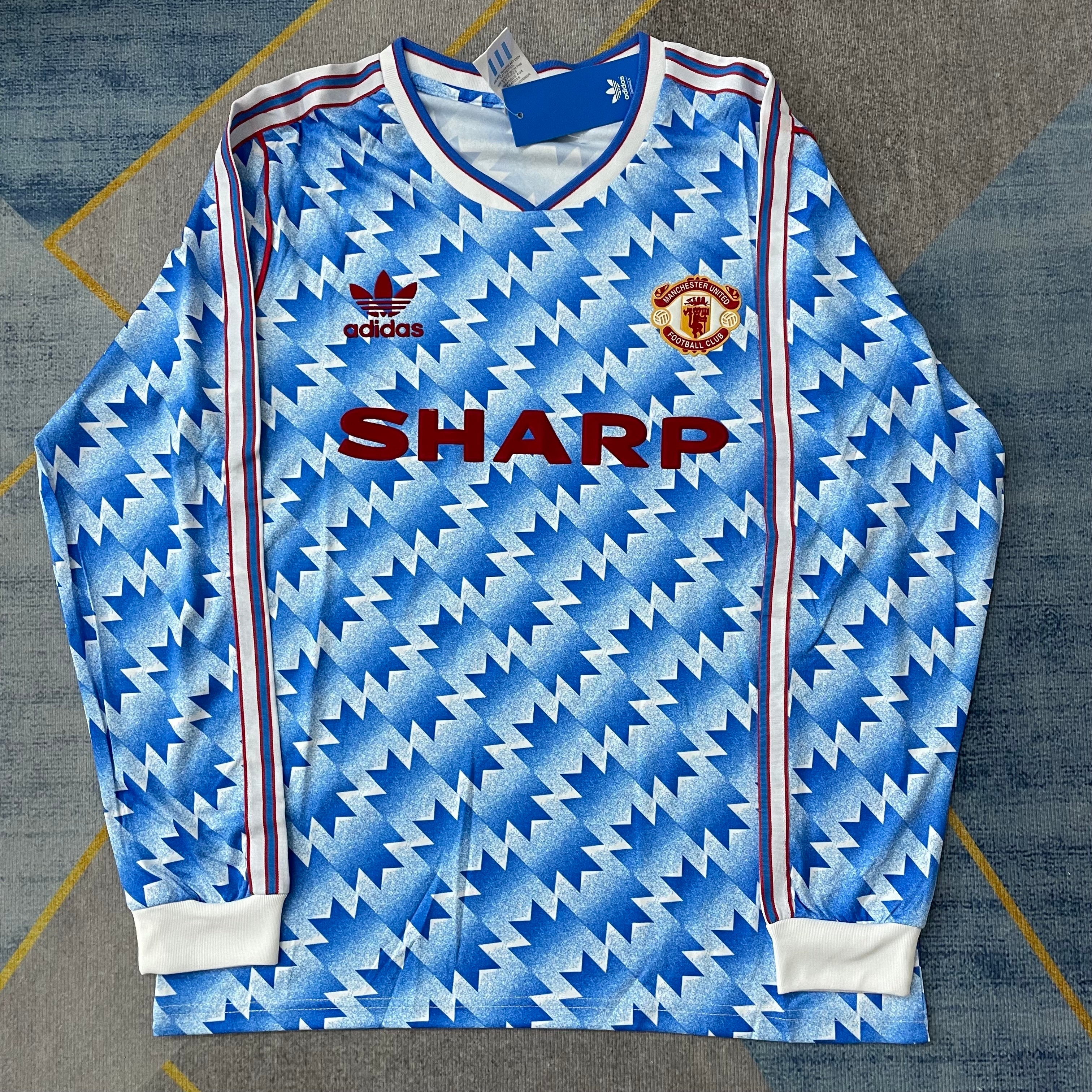 Manchester United - Away - 1990/92 - Retro - LS - Adults