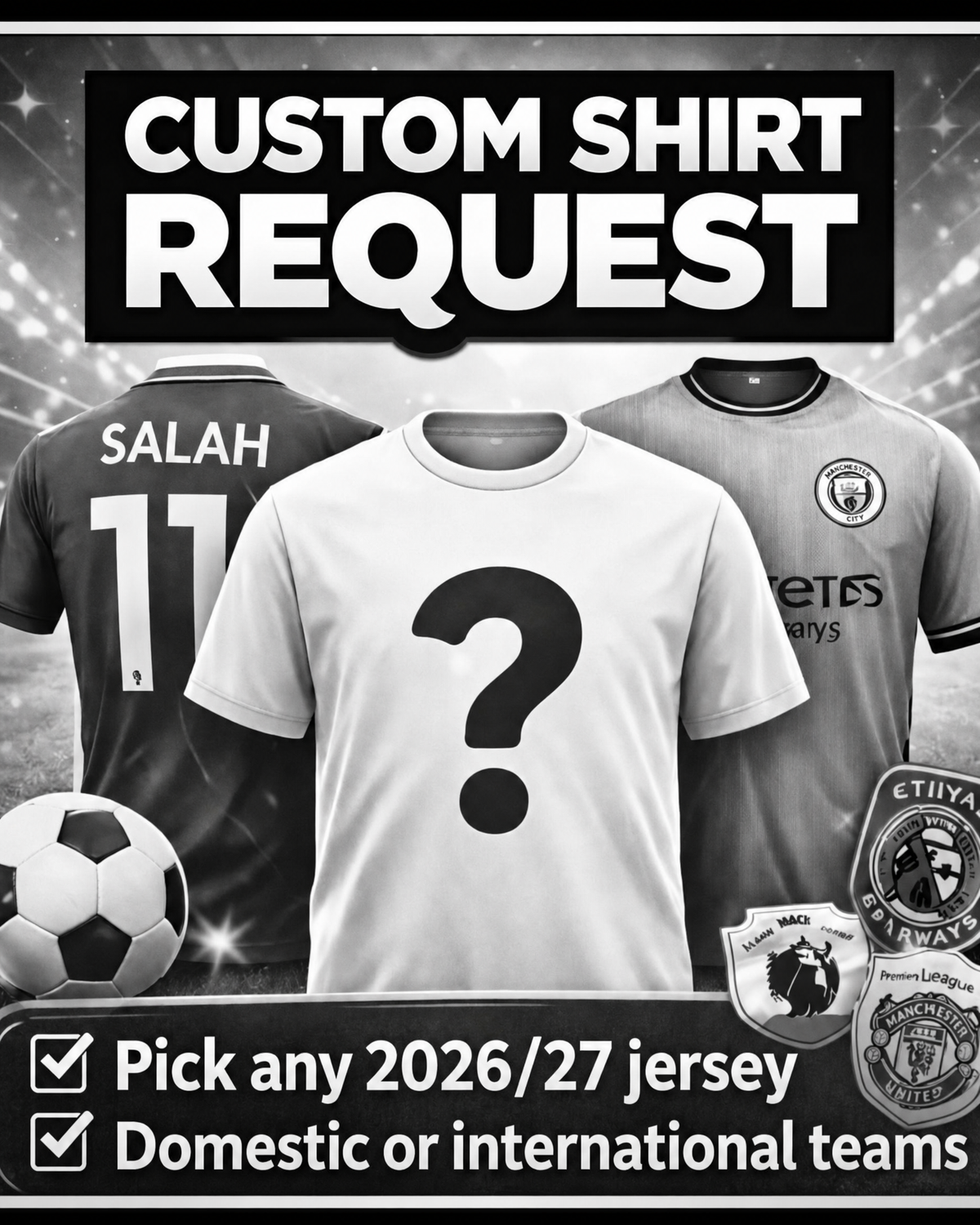 Adults - Custom Shirt Request - 26/27