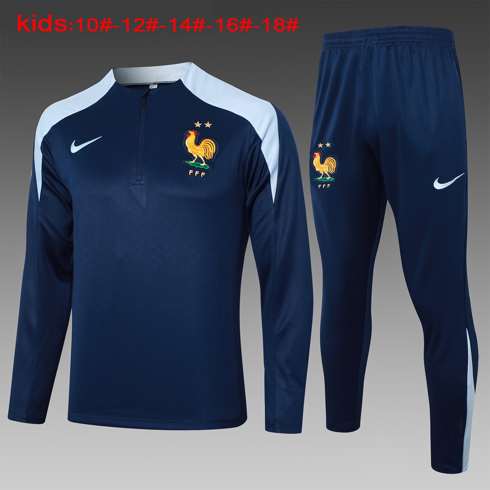 France - Tracksuit - Halfzip - Kids
