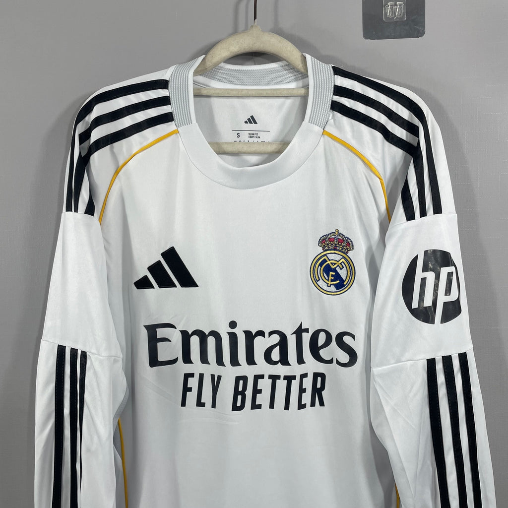 Real Madrid - Local - 25/26 - Manga Larga - Adultos