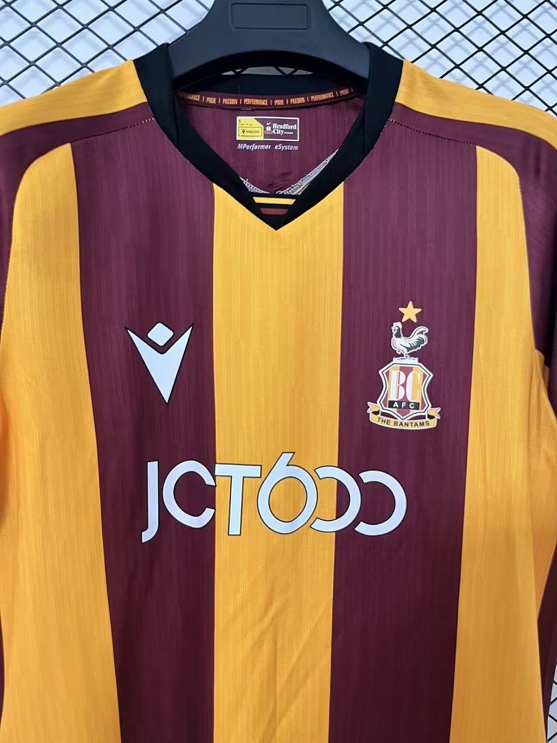 Bradford City Home 26/27 Adults — Front Detail
