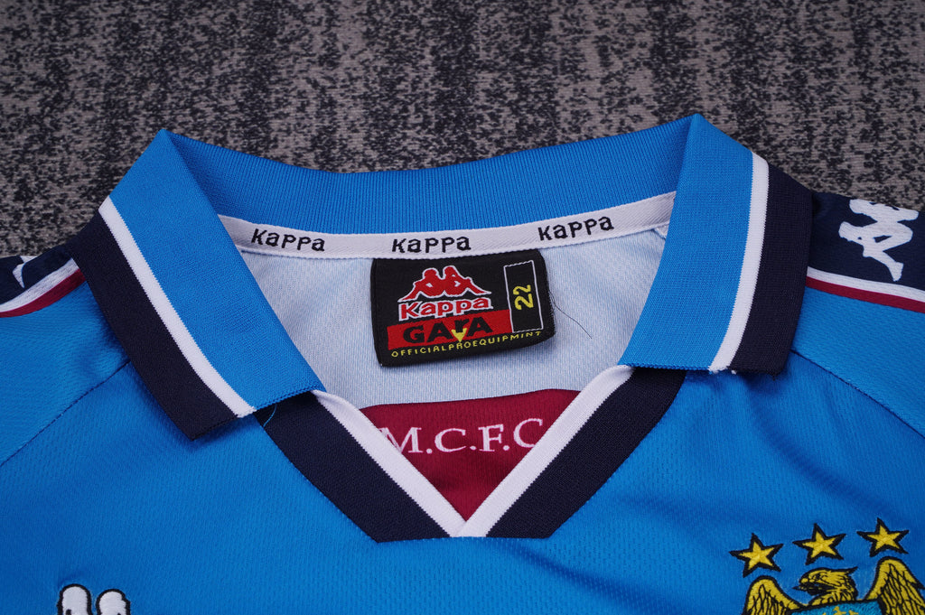 Manchester City - Home - 1997/98 - Kids - Retro